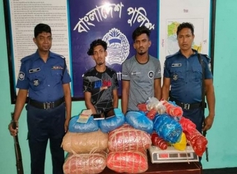 পাবনায় গাঁজাসহ দুই মাদক ব্যবসায়ী আটক 
